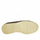 Men's sports lace-up shoe in taupe nubuck leather, leather and fabric - Available sizes:  36