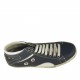 Scarpa stringata casual da uomo in pelle blu e bianca - Misure disponibili: 36