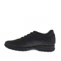 Chaussure sportif pour hommes à lacets en cuir noir  - Pointures disponibles:  36