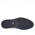Mocasin para hombre en piel cepillada granate - Tallas disponibles:  46, 47