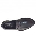 Mocassino da uomo in pelle abrasivata bordeaux - Misure disponibili: 46, 47