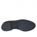 Chaussure fermée pour hommes avec elastiques en cuir marron - Pointures disponibles:  47, 50