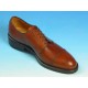 Chaussure élégante derby à lacets à bout droit en cuir cognac - Pointures disponibles:  54