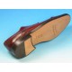 Zapato derby con cordones y puntera para hombres en piel marron - Tallas disponibles:  50, 52, 53, 54