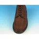 Men's sportive laced ankle shoe in brown nubuck leather - Available sizes:  36
