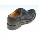 Scarpa derby stringata con puntale floreale da uomo in pelle nera - Misure disponibili: 53, 54
