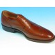 Scarpa derby stringata da uomo con lavorazione Brogue in pelle color marrone - Misure disponibili: 52