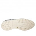Chaussure à lacets sportif pour hommes en cuir nubuck gris - Pointures disponibles:  46