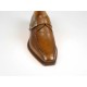 Zapato elegante con hebilla para hombre en piel cognac - Tallas disponibles:  50, 51