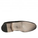 Mocasino para hombres con borlas en gamuza negra - Tallas disponibles:  38, 46, 50