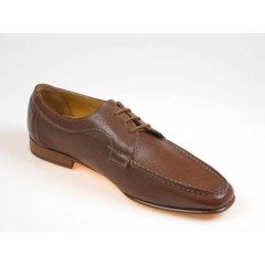Men's laced shoe in brown leather - Available sizes:  52 2