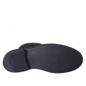 Stivaletto da uomo con cerniera in pelle nera - Misure disponibili: 37, 47