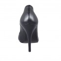 Escarpin pour femmes en cuir noir avec talon 11 - Pointures disponibles:  31