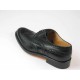Scarpa oxford stringata con decorazioni Brogue da uomo in pelle nera - Misure disponibili: 54