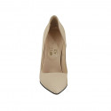 Decolté a punta da donna in pelle nude tacco 11 - Misure disponibili: 31
