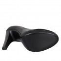 Escarpin pour femmes en cuir noir avec plateforme talon 11 - Pointures disponibles:  31