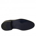Chaussure derby à lacets pour hommes en cuir doux noir - Pointures disponibles:  36, 49