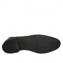 Stivaletto basso da uomo in pelle nera con elastici - Misure disponibili: 38